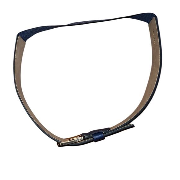 Michael Kors Blue Leather Belt Size L/XL - Picture 3 of 5